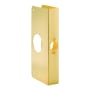 First Watch Door Edge Guard / Reinforcer for 1-3/8" Thick Doors with 2-3/8" Backset Solid Brass