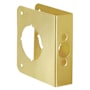 First Watch Door Edge Guard / Reinforcer for 1-3/8" Thick Doors with 2-3/8" Backset Solid Brass