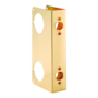 First Watch Door Edge Guard / Reinforcer for 1-3/4" Thick Doors with 2-3/4" Backset Solid Brass