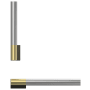 Fisher and Paykel Professional Round Flush Handle Kit for Column Refrigerator or Freezer Stainless Steel / Brass