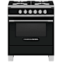 Fisher and Paykel 30 Inch Wide 3.5 Cu. Ft. Free Standing Gas Range Black