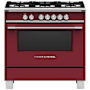 Fisher and Paykel 36 Inch Wide 4.9 Cu. Ft. Free Standing Gas Range Red