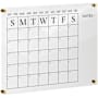 Flash Furniture Grayson 24" x 18" Wall Board with Easy Cleaning Clear / Black