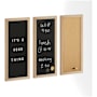 Flash Furniture Everette 8" x 18" Wall Board Set with Chalkboard Light Natural Woodgrain