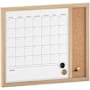 Flash Furniture Everette 24" x 18" Wall Board with Corkboard Light Natural Woodgrain
