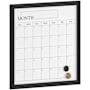 Flash Furniture Everette 18" x 18" Wall Board with Dry-Erase Capabilities Black Woodgrain