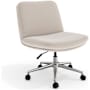 Flash Furniture Eloise 29" Wide Metal Framed Office Chair Gray White