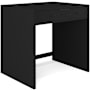 Flash Furniture Kayden 32" Engineered Wood and Steel Single Drawer Office Desk Black / Black