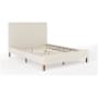 Flash Furniture Britta Full Wooden Bed Frame with Cushioned Side Rails Beige / Walnut