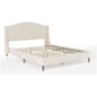 Flash Furniture Amelia Queen Wooden Bed Frame with Tapered Wood Legs Beige / Walnut