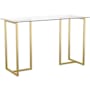 Flash Furniture Eli 47" Glass Top Steel Office Desk Clear / Gold