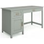 Flash Furniture Hutton 54" Engineered Wood and Steel 2 Drawer Office Desk with Cabinet Sage / Gold