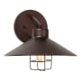 Forte Lighting Single Light 12" Tall Outdoor Wall Sconce Antique Bronze