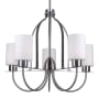 Forte Lighting Tama 5 Light 26" Wide Chandelier Brushed Nickel