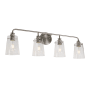 Forte Lighting Ronna 4 Light 35" Wide Bathroom Vanity Light Brushed Nickel