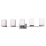 Forte Lighting Ella 5 Light 38" Wide Bathroom Vanity Light Brushed Nickel