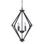 Forte Lighting 4 Light 20-1/2" Wide Chandelier Antique Bronze