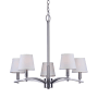Forte Lighting 5 Light 24-3/4" Wide Chandelier Brushed Nickel