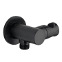 Fortis Brera Shower Flange with Water Connection Matte Black