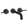 Fortis Brera 1.2 GPM Wall Mounted Widespread Bathroom Faucet Less Rough-In Valve Matte Black