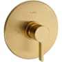 Fortis Brera Pressure Balanced Valve Trim Only with Single Lever Handle - Less Rough In Brushed Gold