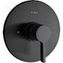 Fortis Brera Pressure Balanced Valve Trim Only with Single Lever Handle - Less Rough In Matte Black