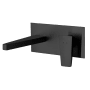Fortis Abruzzo 1.2 GPM Wall Mounted Centerset Bathroom Faucet Matte Black