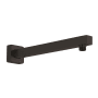 Fortis Abruzzo 15-3/4" Wall Mounted Shower Arm with Flange Matte Black