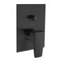 Fortis Abruzzo Two Function Pressure Balanced Valve Trim Only with Double Knob, Integrated Diverter and Lever Handle - Less Rough In Matte Black