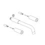 Fortis Extension Kit for Diverter Valves Brushed Nickel