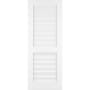 Frameport Classic 36 Inch by 80 Inch Louver/Louver Interior Slab Passage Door Primed