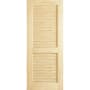 Frameport Classic 36 Inch by 80 Inch Louver/Louver Interior Slab Passage Door Unfinished