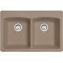 Franke Ellipse 33" x 22" Undermount Double Basin Granite Kitchen Sink Oyster