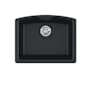 Franke Ellipse 25" Undermount Single Basin Granite Kitchen Sink Matte Black