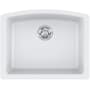 Franke Ellipse 25" Undermount Single Basin Granite Kitchen Sink Polar White