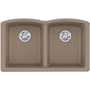 Franke Ellipse 33" x 20" Undermount Double Basin Granite Kitchen Sink Oyster