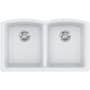 Franke Ellipse 33" x 20" Undermount Double Basin Granite Kitchen Sink Polar White