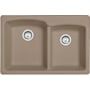 Franke Ellipse 33" Undermount 60/40 Double Basin Granite Kitchen Sink Oyster
