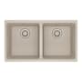 Franke Maris 31" Undermount Double Basin Granite Kitchen Sink Champagne