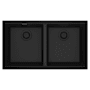 Franke Maris 33" Undermount Double Basin Granite Kitchen Sink Matte Black