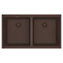 Franke Maris 33" Undermount Double Basin Granite Kitchen Sink Mocha