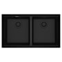Franke Maris 33" Undermount Double Basin Granite Kitchen Sink Onyx