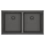 Franke Maris 33" Undermount Double Basin Granite Kitchen Sink Stone Grey