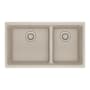Franke Maris 31" Undermount Low Divide 60/40 Double Basin Granite Kitchen Sink Champagne