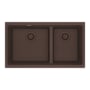 Franke Maris 31" Undermount Low Divide 60/40 Double Basin Granite Kitchen Sink Mocha