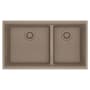 Franke Maris 33" Undermount Low Divide 60/40 Double Basin Granite Kitchen Sink Oyster