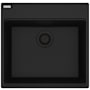 Franke Maris 21-5/8" Drop In Single Basin Granite Kitchen Sink Onyx