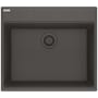 Franke Maris 25" Drop In Single Basin Granite Kitchen Sink Slate Grey