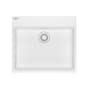 Franke Maris 25" Drop In Single Basin Granite ADA Accessible Kitchen Sink Polar White