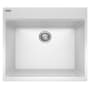 Franke Maris 25" Drop In / Undermount Single Basin Granite Utility Sink Polar White